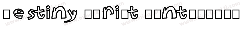 Destiny Script Font字体转换